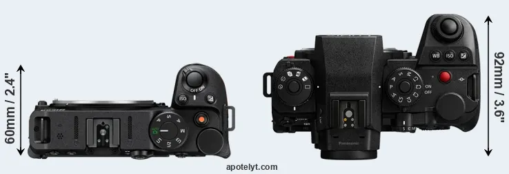 Compare Z30 versus S1R II top