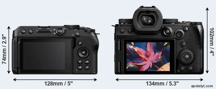 Comparison Z30 or S5 II rear