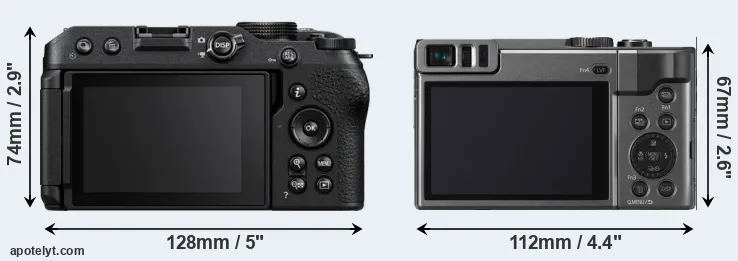 Comparison Z30 or ZS70 rear