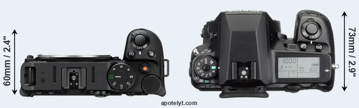 Compare Z30 versus K-5 II top