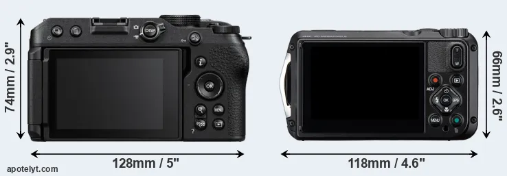Comparison Z30 or WG-8 rear