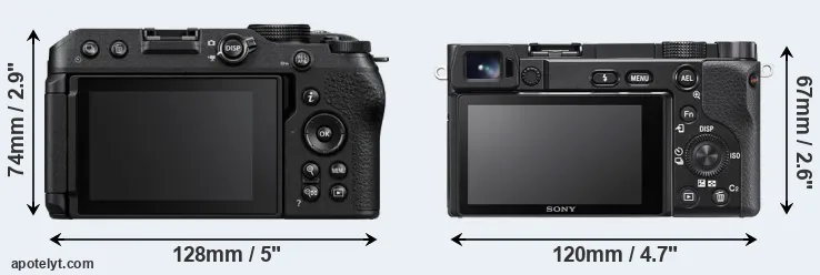 Comparison Z30 or A6100 rear