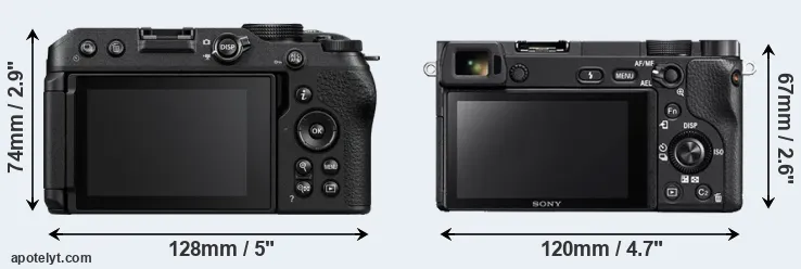 Comparison Z30 or A6300 rear