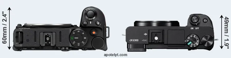 Compare Z30 versus A6300 top