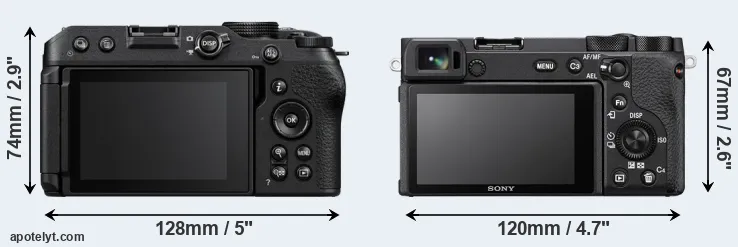 Comparison Z30 or A6600 rear