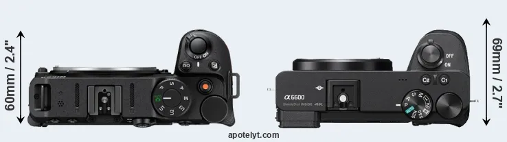 Compare Z30 versus A6600 top
