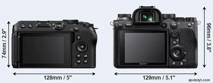 Comparison Z30 or A9 II rear