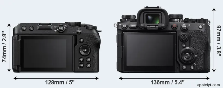 Comparison Z30 or A9 III rear