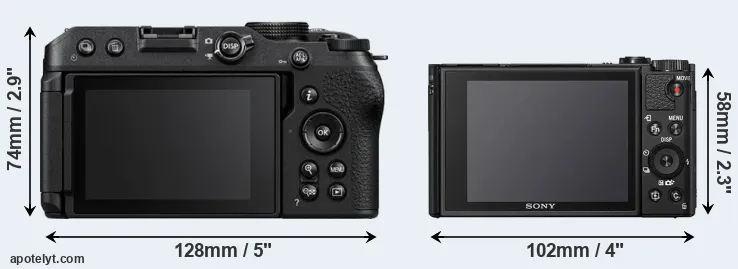 Comparison Z30 or HX95 rear