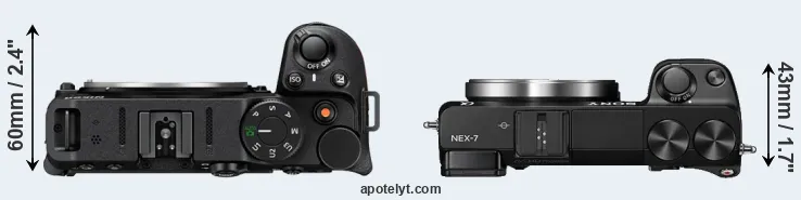 Compare Z30 versus NEX-7 top