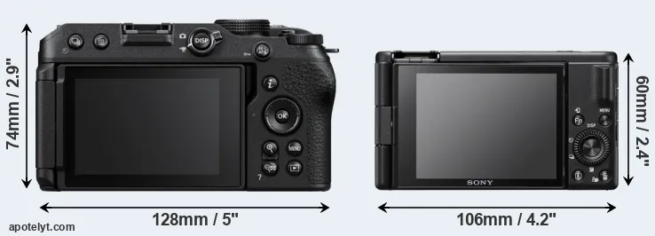 Comparison Z30 or ZV-1F rear