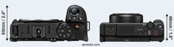 Compare Z30 versus ZV-1F top