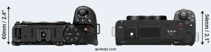 Compare Z30 versus ZV-E1 top