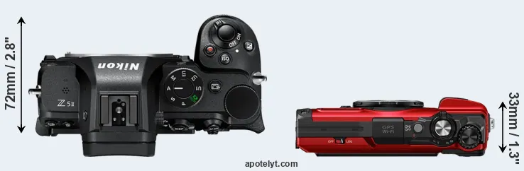 Compare Z5 II versus TG-7 top