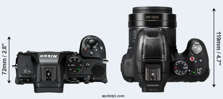 Compare Z5 II versus FZ82D top