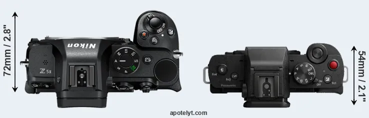 Compare Z5 II versus G110 top