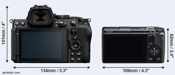 Comparison Z5 II or GR IIIx rear