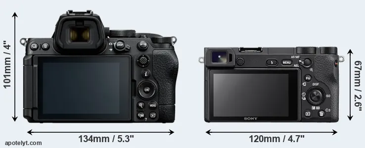 Comparison Z5 II or A6500 rear