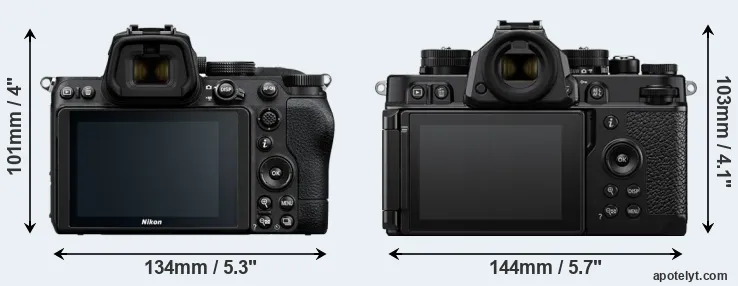 Comparison Z5 or Zf rear