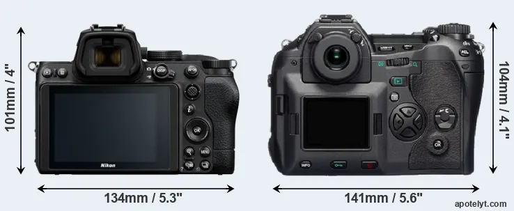 Comparison Z5 or E-1 rear