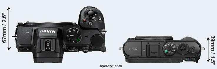 Compare Z5 versus E-PL10 top