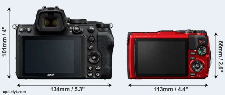 Comparison Z5 or TG-6 rear