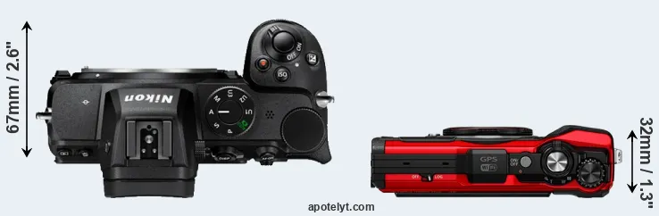 Compare Z5 versus TG-6 top