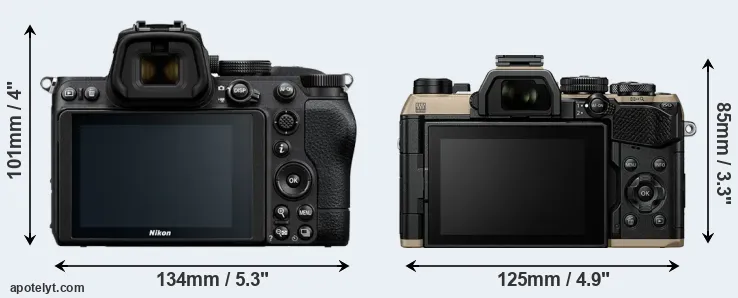 Comparison Z5 or OM-5 II rear