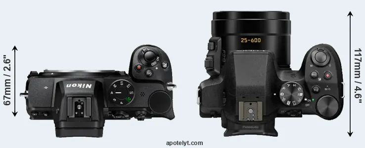 Compare Z5 versus FZ300 top