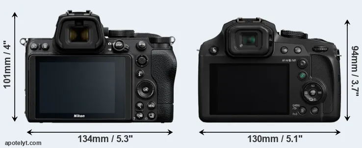 Comparison Z5 or FZ80 rear
