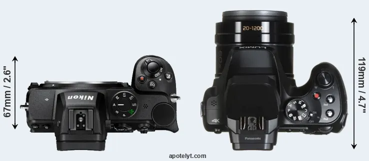 Compare Z5 versus FZ80 top