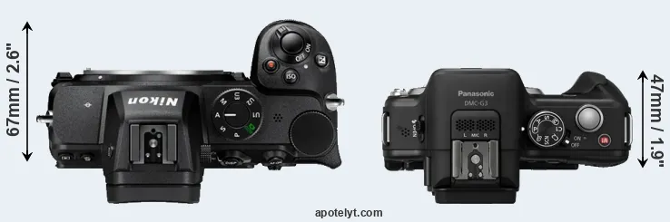Compare Z5 versus G3 top