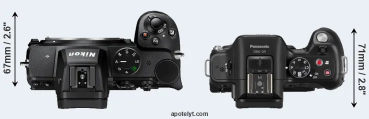 Compare Z5 versus G5 top