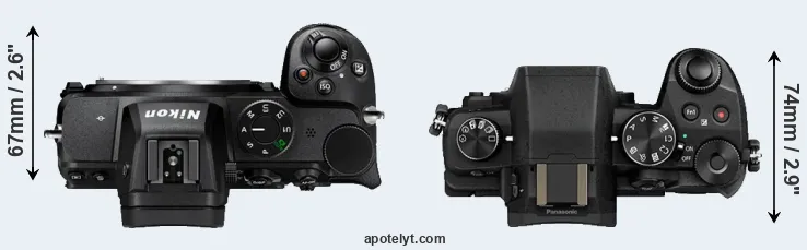 Compare Z5 versus G85 top