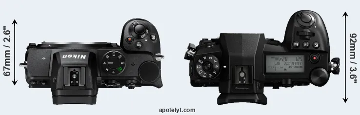Compare Z5 versus G9 top