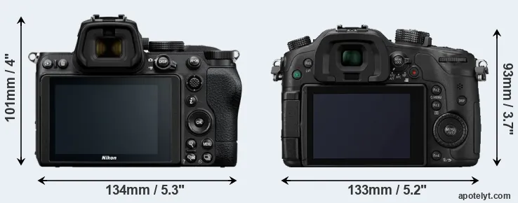 Comparison Z5 or GH4 rear