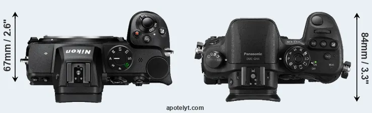 Compare Z5 versus GH4 top
