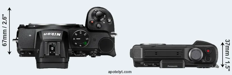 Compare Z5 versus TS7 top