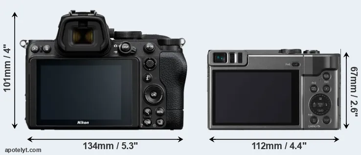 Comparison Z5 or TZ90 rear