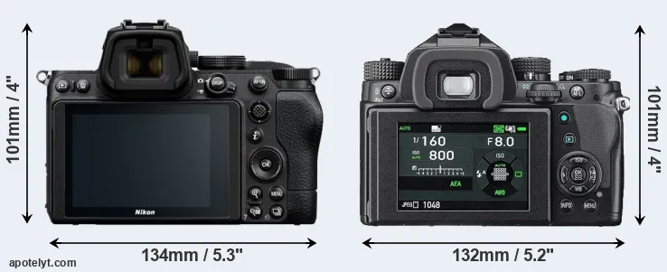 Comparison Z5 or KP rear