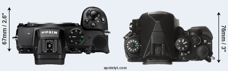 Compare Z5 versus KP top
