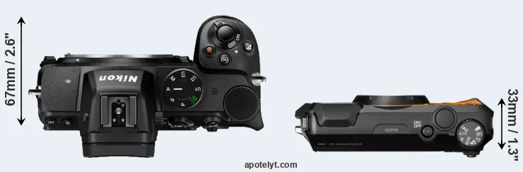 Compare Z5 versus WG-6 top