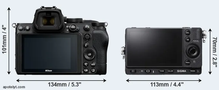 Comparison Z5 or fp L rear
