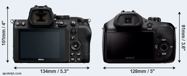 Comparison Z5 or A3000 rear