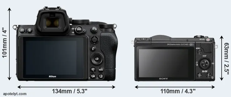 Comparison Z5 or A5100 rear