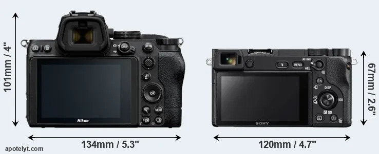 Comparison Z5 or A6300 rear