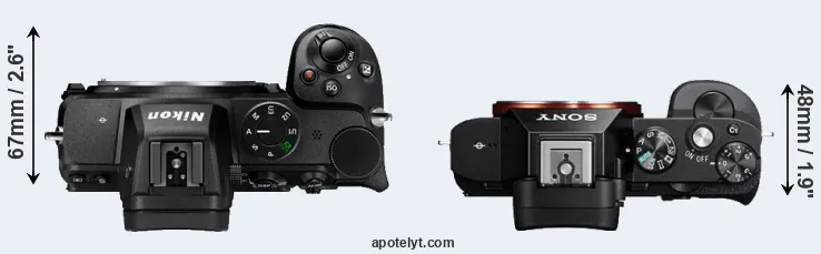 Compare Z5 versus A7 top