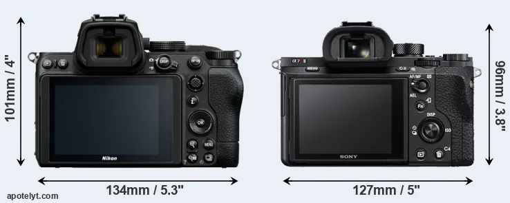 Comparison Z5 or A7R II rear