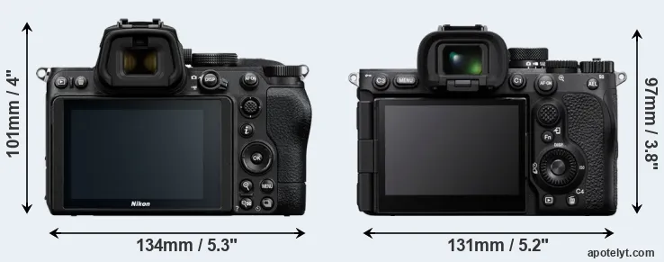 Comparison Z5 or A7R V rear