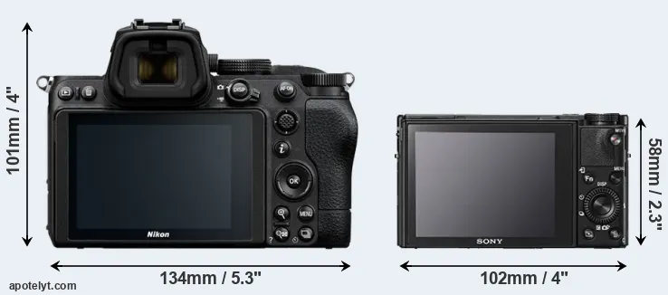 Comparison Z5 or RX100 V rear